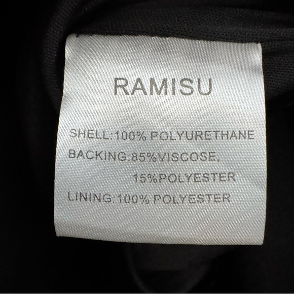 Faux Leather Pencil Skirt Ramisu Collection Womens Medium Black - Picture 6 of 7